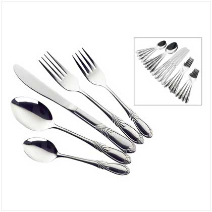 'FANCY FOLIAGE' 20-PC FLATWARE