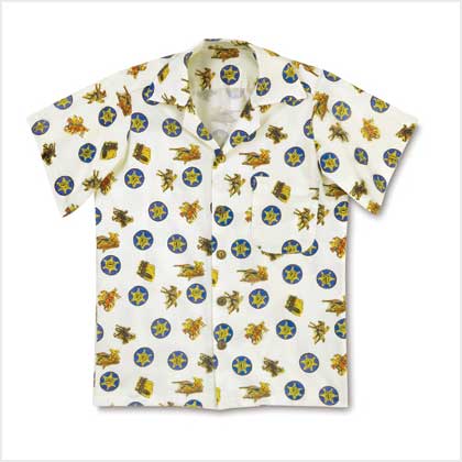 COWBOY BOY'S CAMP SHIRT - M