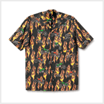 MOTORCYCLE MEN'S CAMP SHIRT L