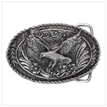 PEWTER FLYING EAGLE BELT BUCKL