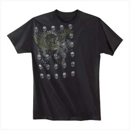 WINGED SKULL T-SHIRT - L
