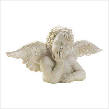 DREAMING CHERUB STATUE