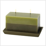 TWO-TONE GREENERY CANDLE