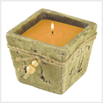STONE-FINISH CANDLE POT
