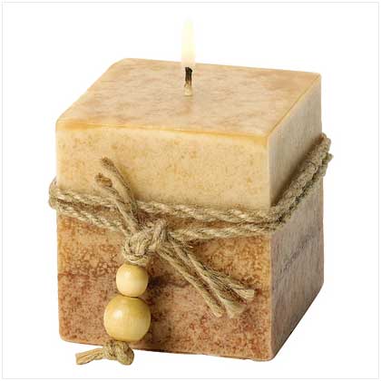 RUSTIC CUBE CANDLE
