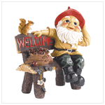 GARDEN GNOME GREETING SIGN