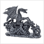BIKER DRAGON FIGURINE