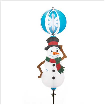 SNOWMAN 3D SPINNING YARD DECOR